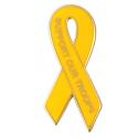 Yellow Ribbon Support Our Troops Lapel Pin 