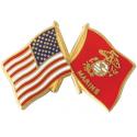 USA Marine EGA Crossed Flag Lapel Pin 