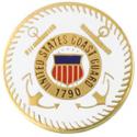 United States Coast Guard Round Pin 