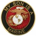 My Son is a Marine EGA Round Lapel Pin 