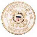 My Daughter is in the Coast Guard Round Pin 