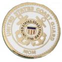 Coast Guard Mom Round Pin 