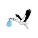 Nurse Blue Stork Pin