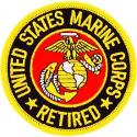 Marine Retired Logo Patch