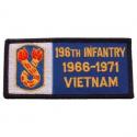 Vietnam 196th Infantry Patch