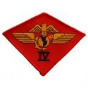 USMC 4th Airwing Patch Red