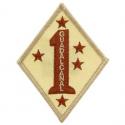 USMC 1st Division Patch Tan
