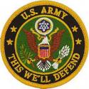Army Logo Patch  This will defend. 