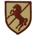 Army 11 Armored Cavalry Regiment Patch Tan