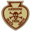Army Airborne Death from Above Tan Spade Patch