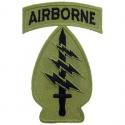 Special Forces With Airborne Tab Patch OD