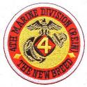 USMC 4th Division Patch  New Breed