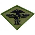 USMC 4th Airwing Patch OD