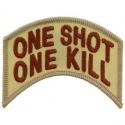 One Shot One Kill Patch Tan