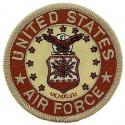 Air Force Logo Patch Tan
