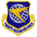 22nd Air Force Patch