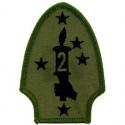 USMC 2nd Division Patch OD