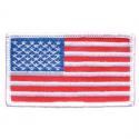 USA Patch White Trim (Left  Arm)