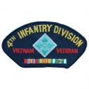 Army 4th Infantry Division Vietnam Veteran Hat Patch