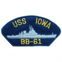 USS Iowa Navy Hat Patch