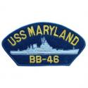 USS Maryland Navy Hat Patch