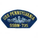 USS Pennsylvania Navy Hat Patch