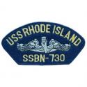 USS Rhode Island Navy Hat Patch
