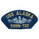 USS Alaska Navy Hat Patch