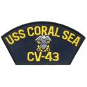 Navy USS Coral Sea Hat Patch