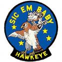 Navy Sic'em Baby E-2C Hawkeye Patch