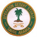 Operation Desert Storm Saudi Arabia Patch