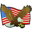 USA Flag and Eagle Patch