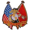 Large USMC These Colors Never Run Patch
