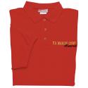 US Marine Retired Direct Embroidered Red Polo Shirt