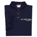 US Coast Guard Retired Direct Embroidered Navy Polo Shirt
