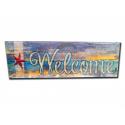 BEACH THEMED WELCOME WOOD SIGN