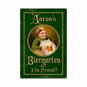 German Beer Garden   PERSONALIZED Metal Sign 