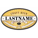 24 X 14 - OVAL PERSONALIZED - CRAFT BREWING COMPANY