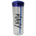 NAVY 25OZ WATER BOTTLE WITH STRAW