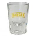 Ranger Logo on 2 oz Clear Fluted Shot Glass