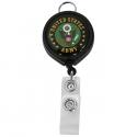 Army with Crest Retractable Badge Holder