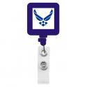 Air Force Square Shape Retractable Badge Holder