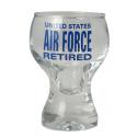 Retired United States Air Force Imprint on Clear Pilsner Shot Glass