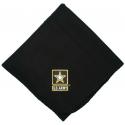 US Army Star Logo Direct Embroidered Black Stadium Blanket
