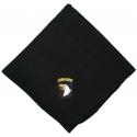 Army 101st Airborne Logo Direct Embroidered Black Stadium Blanket