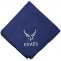 Air Force Wing Logo Direct Embroidered Navy Stadium Blanket