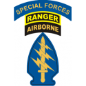 Special Forces SSI Patch with Ranger and Special Forces Tab Decal