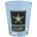 US Army 2 OZ Clear Shot Glass  with Star