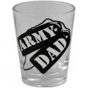 Army Dad 1.75 oz Clear Shot Glass