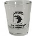 101ST AIRBORNE SCREAMING EAGLES BLACK IMPRINT 1.5OZ SHOT GLASS